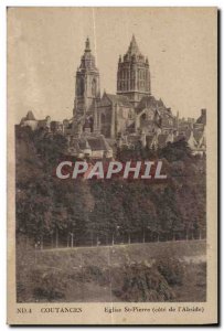 Postcard Old Church St Pierre Coutances