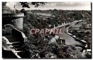 Modern Postcard Dinan Advanced Tower St. Catherine and the old bridge on the ...