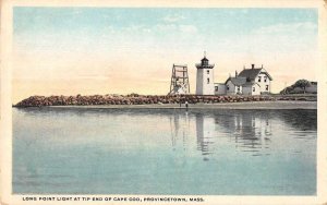 Provincetown Massachusetts Long Point Lighthouse Cape Cod Postcard AA54593