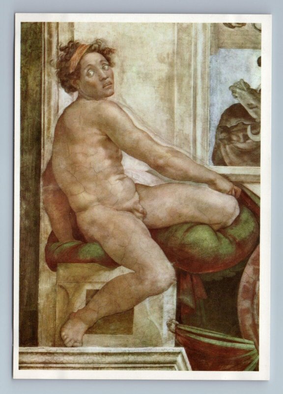 1997 SLAVE Nude Man by Michelangelo GDR Germany Art Vintage Postcard