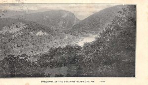 Delaware panoramic view of Delaware Water Gap vintage pc DD7847