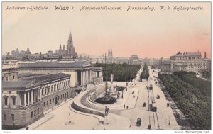 Parlament's Gebaude, Monumentalbrunnen, WIEN, Austria, 1900-1910s