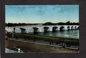 CT Hartford Bridge Conn Connecticut Postcard