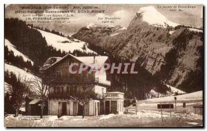 Postcard Old Morzine Hotel Pension Restaurant du Rond Point