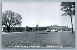 WAVERLY IA ST.JOSEPH MERCY HOSPITAL VINTAGE REAL PHOTO POSTCARD RPPC