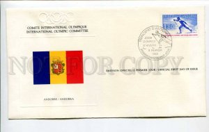 424690 ANDORRA 1980 Winter Olympiad Lake Placid Olympic Committee FDC