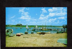 RI Weekapaug Beach Harbor Boats Sailboats Rhode Island Postcard