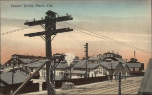 Pinole California CA Powder Works Factory c1910 Vintage Postcard