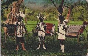 South Africa Ricksha Boys Vintage Postcard C159