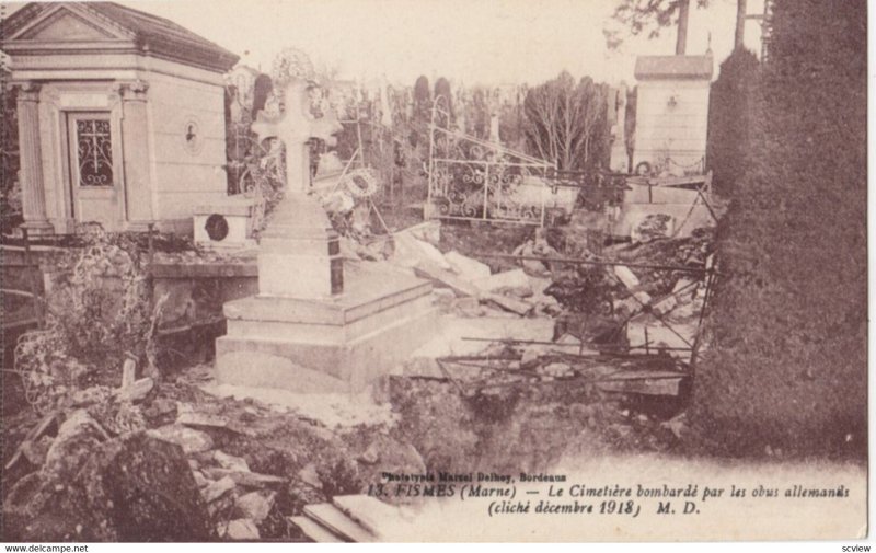 FISMES, Marne, France , 1900-10s; Le Cimetiere