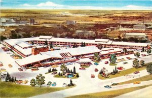 Postcard 1950s Texas Dallas Mid Century architecture Marriot Hotel TX24-3775