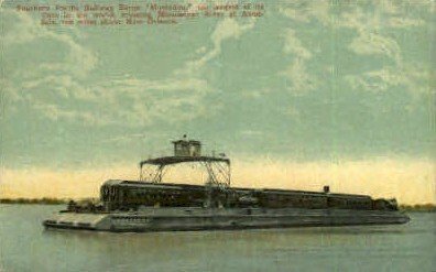 Sothern Pacific Railway Barge Mastodon - New Orleans, Louisiana LA