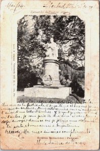 Argentina Buenos Aires Estatua Byurmeister Palermo Vintage Postcard C092