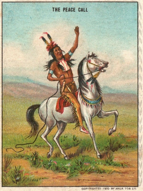 1910's The Peace Call White Horse Hassan The Oriental Smoke Trade Card