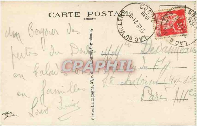 Old Postcard The Pools Doubs Saut du Bassin