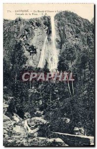 Old Postcard Dauphine Du Bourg d'Oisans the Cascade Pass