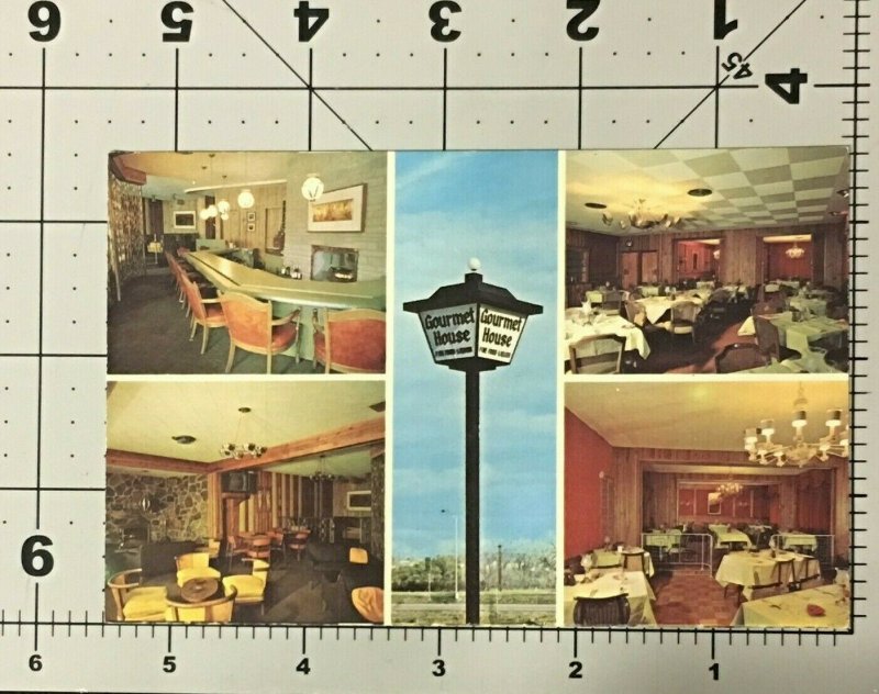 Mandan Bismarck North Dakota Gourmet House Restaurant Collage Chrome Unposted