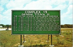 postcard FL - List of the Gemini Titan II Space Missions, Complex 19