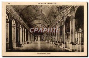 Old Postcard Palace of Versailles Hall of Mirrors