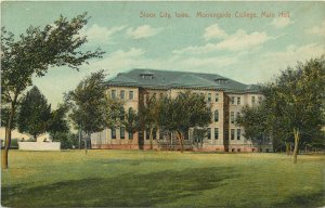 Vintage Postcard Sioux City Iowa Morningside College Main Hall