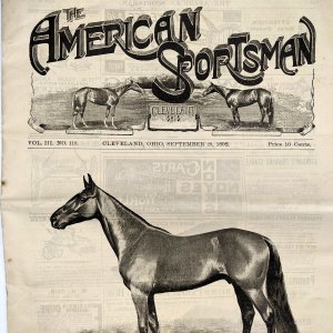 1892 Cleveland, OH The American Sportsman Newspaper Horse Racing Trot Ads 1M