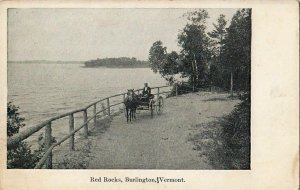 Postcard Red Rocks Burlington Vermont VT