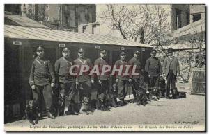 Old Postcard League of Public Safety of the City of Asnieres Brigade of Polic...