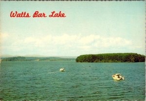 Kingston, TN Tennessee  WATTS BARK LAKE  Fishing Boats~Boating  4X6 Postcard