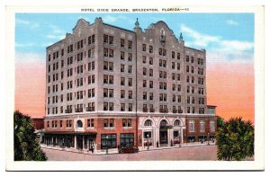 Vintage Hotel Dixie Grande, Bradenton, FL Postcard