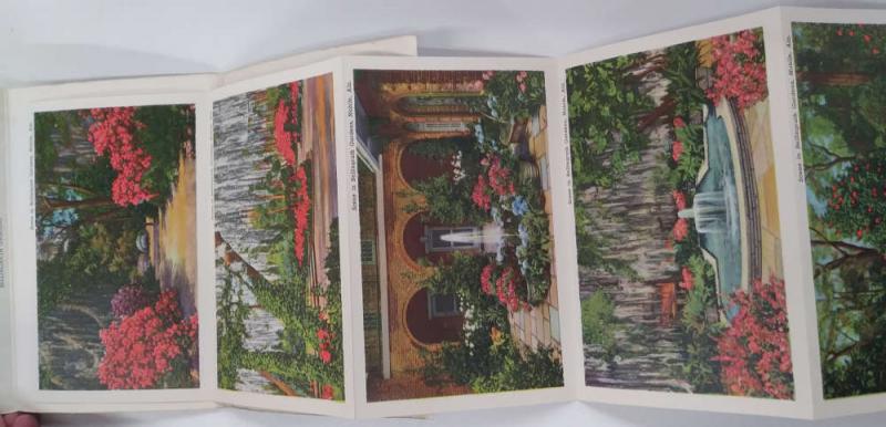 Mobile Alabama Bellingrath Gardens Linen Vintage Postcard Folder J74215