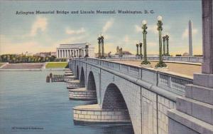 Arlington Memorial Bridge And Lincoln Memorial Washington D C