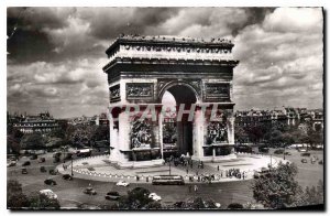 Postcard Old Paris Place de l'Etoile and the Arc de Triomphe