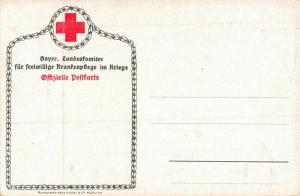 DIE DEUTSCHE FRAU im KRIEGE-OFFICIAL WW1 RED CROSS MILITARY ARTIST POSTCARD