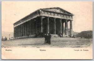 Vtg Athens Greece Temple de Thesee Athenes 1910s View Postcard