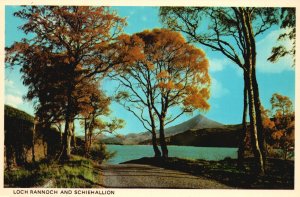 Vintage Postcard Loch Rannoch and Schiehallion Loch in Scotland 