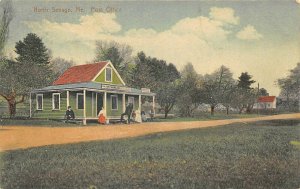 North Sebago Lake ME Post Office & Store in 1941 Postcard