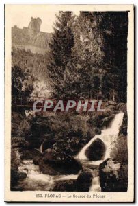 Old Postcard Florac La Source du Pecher