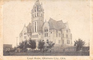 Oklahoma City Oklahoma Court House, Undivided Back Vintage Postcard U8541