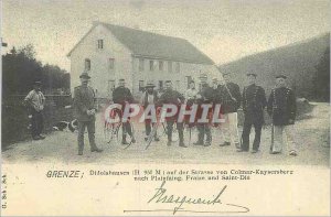 REPRO Grenze Didolshausen (H 950 m) auf der Strasse von Colmar Kaysersberg Ve...