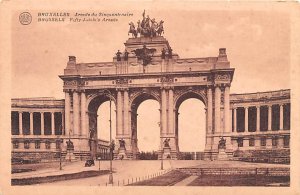 Arcade du Cinquantenaire Bruxelles Belgium Unused 