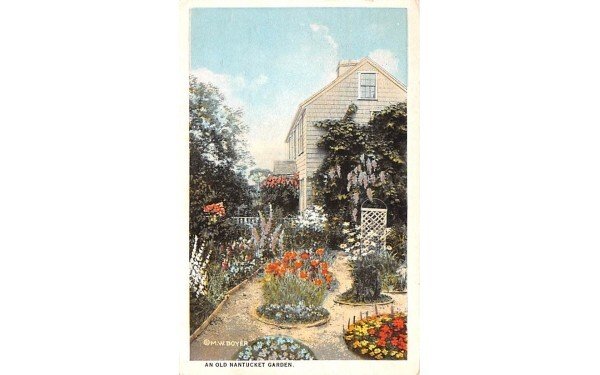 An Old Nantucket Garden in Nantucket, Massachusetts