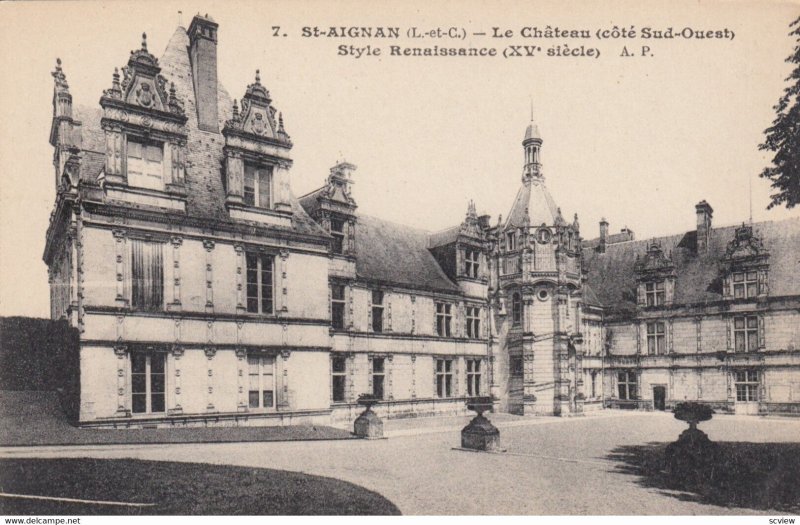 Saint-Aignan (Loir et Cher), France, 1900-1910s ; Le Chateau