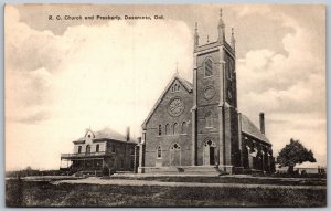 Postcard Deseronto Ontario c1910s R. C. Church and Presberty Hastings Co. Rumsey