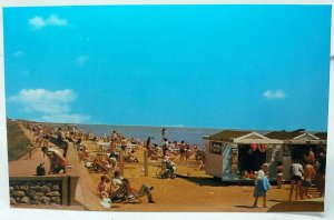 Refreshment & Souvenir Huts on Beach at St Osyth Essex Vintage Postcard c1970