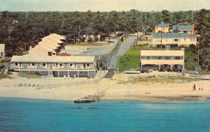 South Chatham Massachusetts Chatham Tides Motel Birds Eye View Postcard AA65542