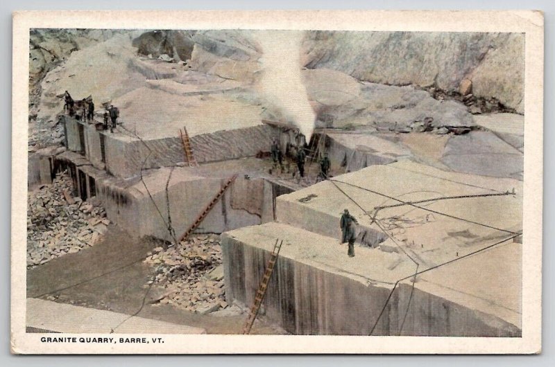 Granite Quarry Barre VT Vermont Postcard N21