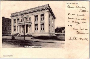 Postcard BUILDING SCENE Trenton New Jersey NJ AN2687