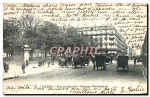 Old Postcard Paris Rue Lafayette Square Montholon
