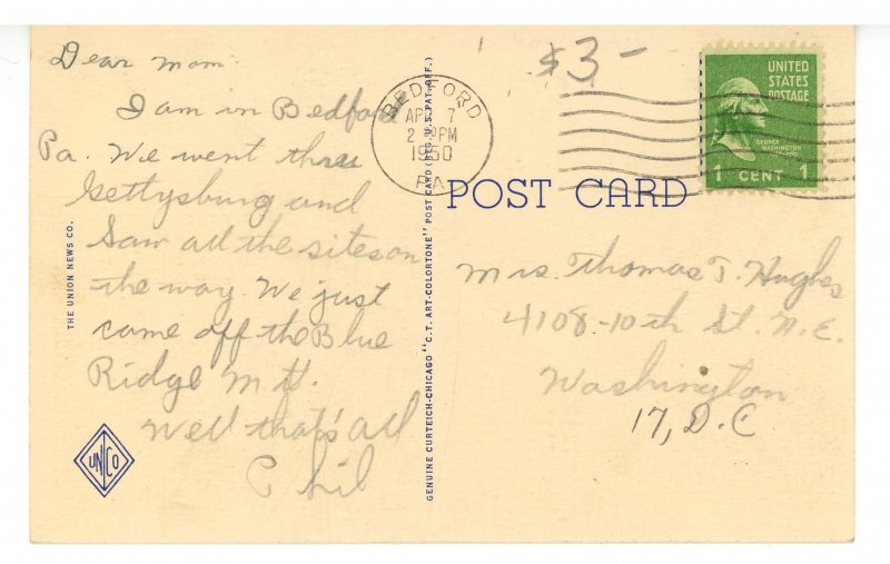 PA - Bedford, Lincoln Hwy (US Rte 30). Greyhound Post House, Gateway Rest.