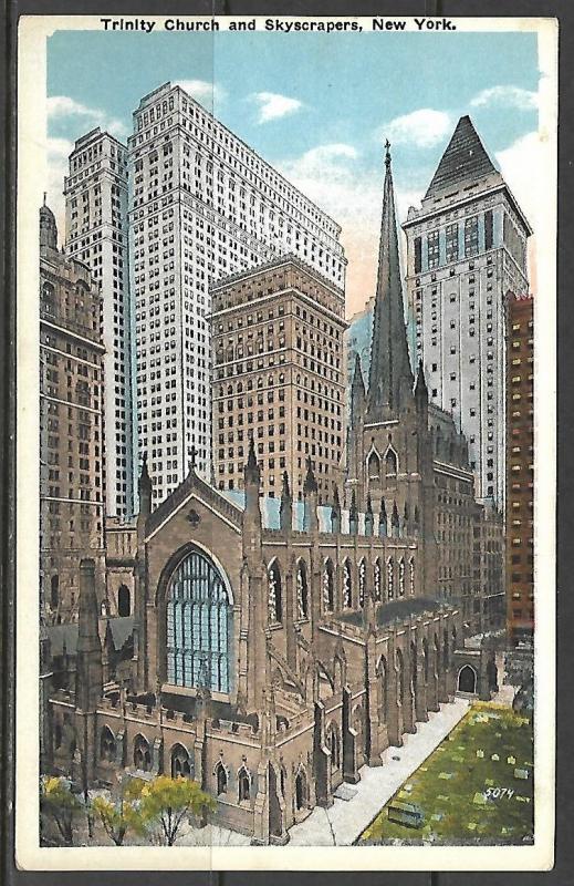 New York, NY - Trinity Church & Skyscrapers - [NY-175]